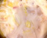 白菜と舞茸ベーコンのミルクスープ♪作り方5写真