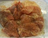 鶏モモ肉とインカのめざめの甘辛焼き！作り方1写真