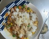 レンジクリーミー梅トマト味オムライス弁当作り方7写真