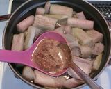 母の味☆煮物みたいなずいきの味噌汁作り方5写真