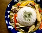自宅で本格的な具沢山グリーンカレー ！作り方6写真