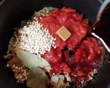 きのこと牛コマ肉の赤ワイントマト煮込み作り方8写真