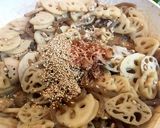 鶏ひき肉のれんこんきんぴら●作り置き大量作り方7写真