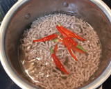 豆苗と干しエビのベトナム風にゅうめん作り方6写真