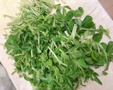 豆苗と干しエビのベトナム風にゅうめん作り方4写真