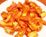 ちくわとカニカマだけ！エビチリ味作り方5写真