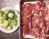 豚肉のねぎのピリ辛味噌炒め作り方1写真
