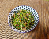 簡単うま辛！豆苗とツナのラー油和え作り方3写真
