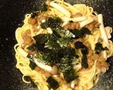 納豆としめじの手抜きパスタ作り方7写真