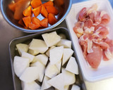 定番♪鶏肉と大根と人参の煮物作り方1写真