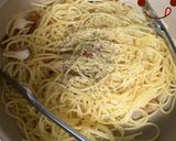 「基本と応用」ざっくりとペペロンチーノ作り方24写真