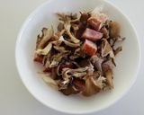 あらびきミートローフと舞茸のレンチン作り方1写真