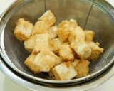 食材費60円⁉揚げ豆腐のそぼろ風甘酢あん作り方15写真
