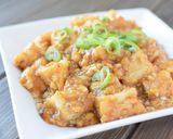 食材費60円⁉揚げ豆腐のそぼろ風甘酢あん作り方17写真