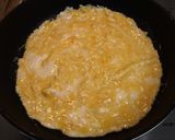 納豆オムレツきのこ餡がけ作り方2写真