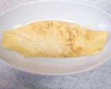 納豆オムレツきのこ餡がけ作り方4写真
