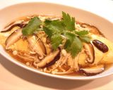 納豆オムレツきのこ餡がけ作り方5写真