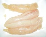 鶏ささみのわさび梅肉クリームソース作り方1写真