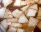 冬瓜と青梗菜ブロックベーコンとろみスープ作り方5写真