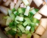 冬瓜と青梗菜ブロックベーコンとろみスープ作り方6写真
