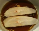 からすかれいの煮付け!オクラ付き!作り方2写真