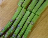 アスパラとキクラゲの卵炒め作り方1写真