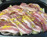 温野菜と豚バラチーズ焼き作り方2写真