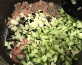 ナスとキュウリの肉味噌 そうめん作り方5写真