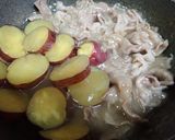 さつま芋と豚肉の治部煮風作り方4写真