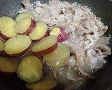 さつま芋と豚肉の治部煮風作り方4写真