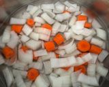 離乳食④野菜：人参と玉ねぎmix作り方2写真
