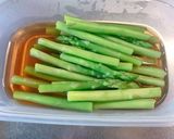 アスパラの麺つゆと大根おろしの煮浸し作り方5写真