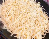 簡単ひき肉まぜそば作り方1写真