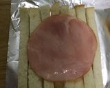 パン耳クッキング・ハムとチーズのトースト作り方2写真