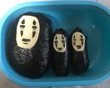 年少男の子キャラ弁記録【9月】カオナシ作り方5写真