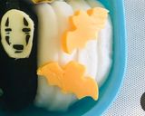 年少男の子キャラ弁記録【9月】カオナシ作り方8写真
