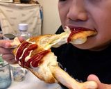 映えてヘルシー！マンガ肉チーズハットグ作り方6写真