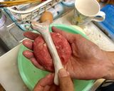 お弁当サイズ！マンガ肉ミニハンバーグ作り方1写真