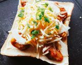 めちゃ旨❤️照り焼きチキントースト作り方5写真