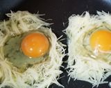 ☆千切りポテト♪目玉焼き☆作り方2写真