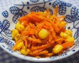 にんじん・コーンのごま和え♪作り方5写真
