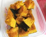 レンジで簡単【無水かぼちゃの煮物】作り方6写真