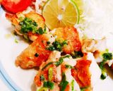 鶏モモ肉のにんにく塩だれ焼き作り方7写真