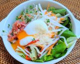 カリカリベーコンの温玉サラダ作り方6写真