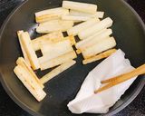 長芋とベーコンの白だし炒め作り方4写真