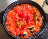 手羽中とゴロゴロ野菜のトマト煮込み作り方10写真