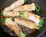 豆苗の豚ロース巻作り方3写真