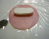 レンジで簡単！クリームチーズハム作り方2写真