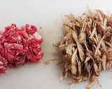 ごぼう＆豚肉のきんぴら☆つくだ煮風作り方1写真