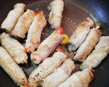 パプリカと舞茸の肉巻き☆生姜焼き作り方5写真